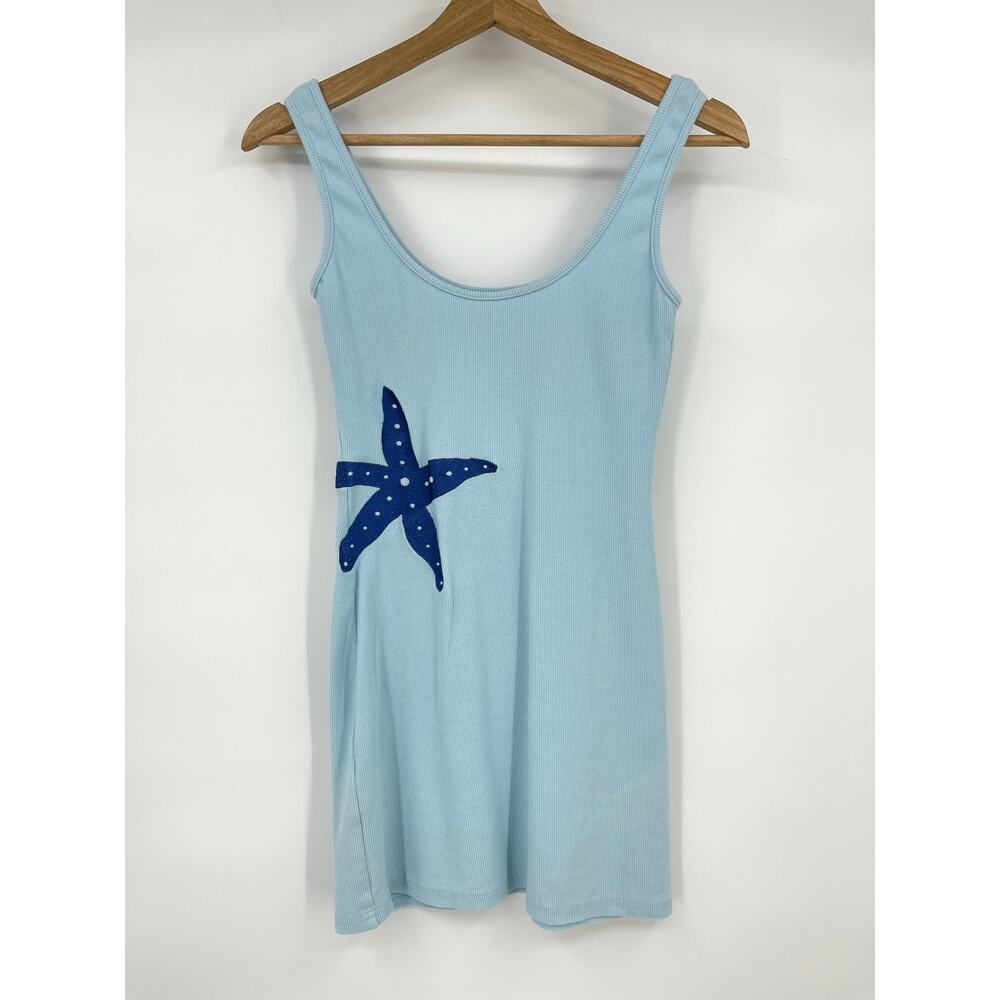 Blue Starfish Mini Dress - Picture 2 of 14